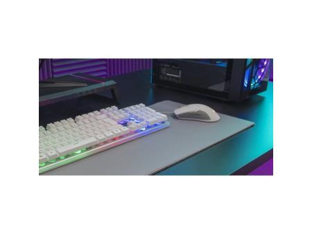 Pack Gaming Mars Gaming MCPX/ Teclado H-MECH  + Ratón Óptico + Alfombrilla/ Blanco