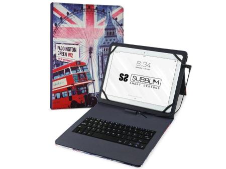 Funda con Teclado Subblim Keytab Pro USB England para Tablets de 10.1'-11'