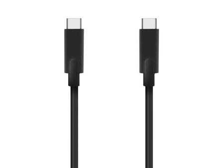 Cable USB 3.2 Tipo-C Aisens A107-0706 5GBPS 3A 60W/ USB Tipo-C Macho - USB Tipo-C Macho/ Hasta 60W/ 625Mbps/ 4m/ Negro