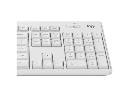 Teclado y Ratón Inalámbricos Logitech Silent Touch MK295/ Blanco