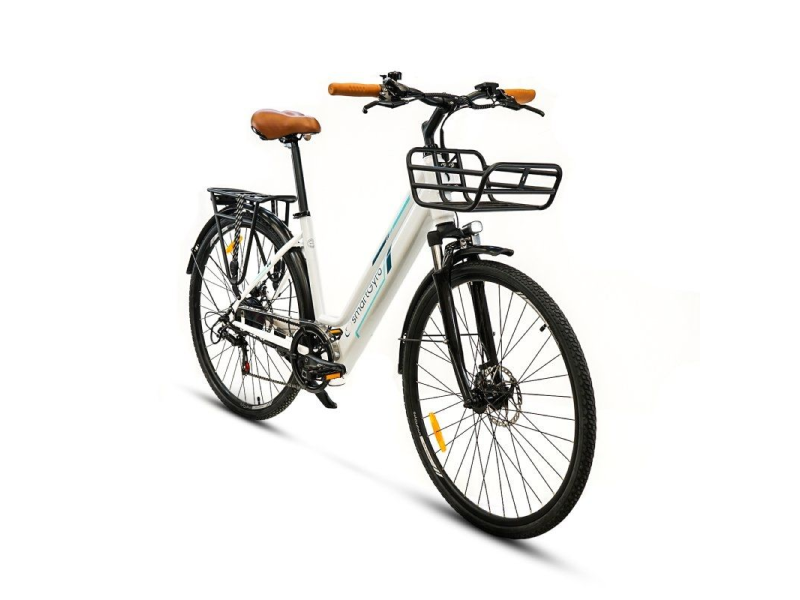 Bicicleta Eléctrica SmatGyro Ebike Sunset White/ Motor 250W/ Ruedas 27.5'/ Blanca