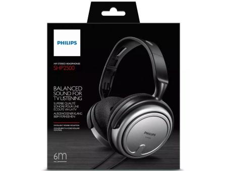 Auriculares Philips SHP2500/10/ Jack 3.5/ Grises