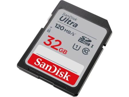 Tarjeta de Memoria SanDisk Ultra 32GB SD HC UHS-I - SDXC/ Clase 10/ 120MBs