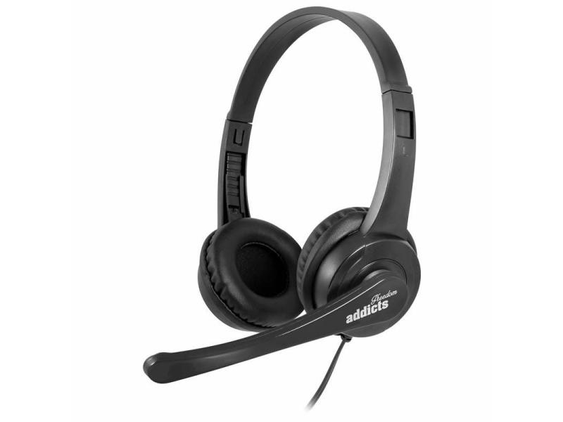 Auriculares NGS VOX505 USB/ con Micrófono/ USB/ Negros