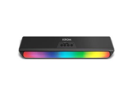 Barra de Sonido con Bluetooth Krom K-POP/ 6W/ 2.0/ Negro