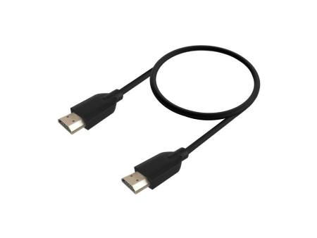 Cable HDMI 2.0 4K CCS Aisens A120-0729/ HDMI Macho - HDMI Macho/ Hasta 10W/ 2250Mbps/ 1m/ Negro