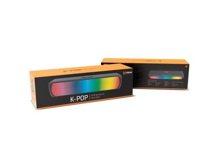 Barra de Sonido con Bluetooth Krom K-POP/ 6W/ 2.0/ Negro