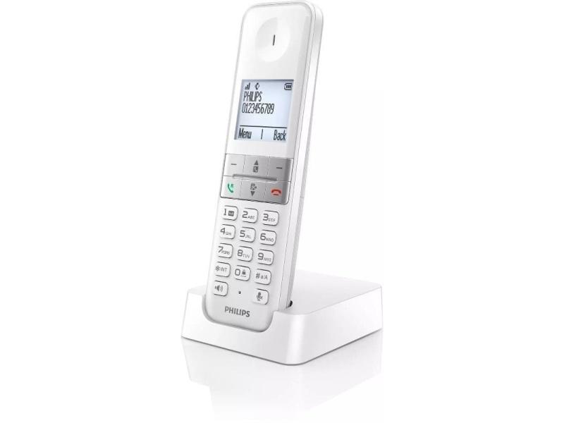 Teléfono Inalámbrico Philips D4701W/34/ Blanco