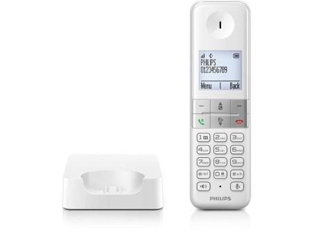 Teléfono Inalámbrico Philips D4701W/34/ Blanco