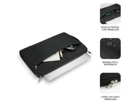 Funda Subblim Urban Laptop Sleeve para Portátiles hasta 14'/ Negra