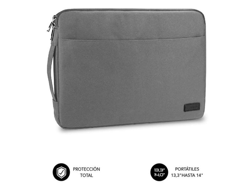 Funda Subblim Urban Laptop Sleeve para Portátiles hasta 14'/ Gris