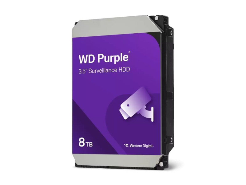 Disco Duro Western Digital WD Purple Surveillance 8TB/ 3.5'/ SATA III/ 256MB