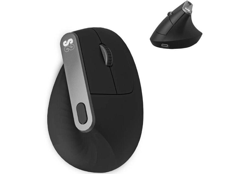 Ratón Ergonómico Inalámbrico por Bluetooth/ 2.4GHz Subblim Nature Vertical Ergo Dual Battery/ Batería Recargable/ Hasta 4000 DPI