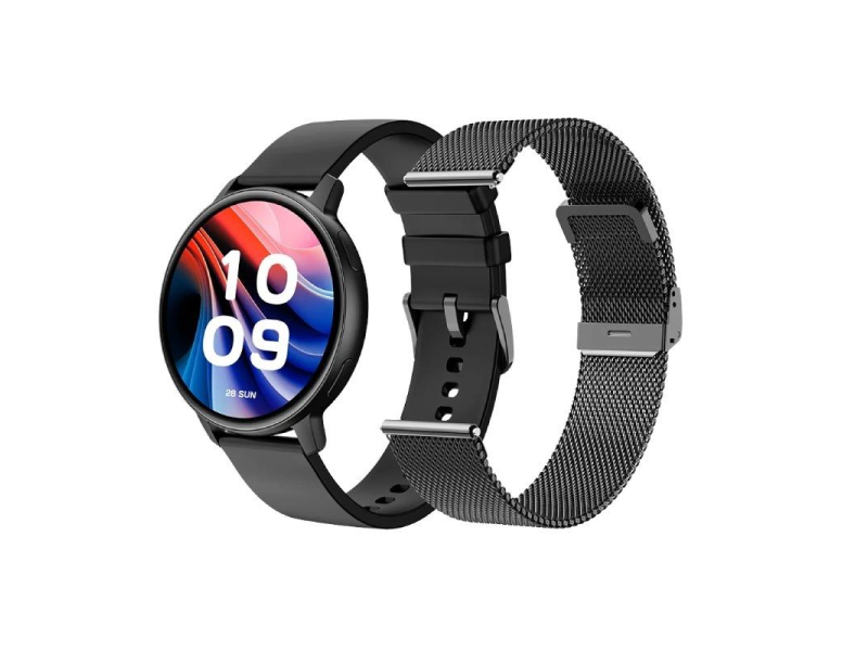 Smartwatch SPC Smartee Duo Classic 9652N/ Notificaciones/ Frecuencia Cardíaca/ GPS/ Negro/ Incluye Correa Extra