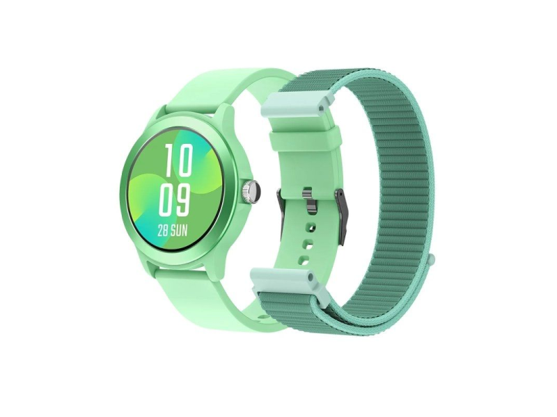 Smartwatch SPC Smartee Duo Vivo 9651R/ Notificaciones/ Frecuencia Cardíaca/ GPS/ Verde Menta/ Incluye Correa Extra