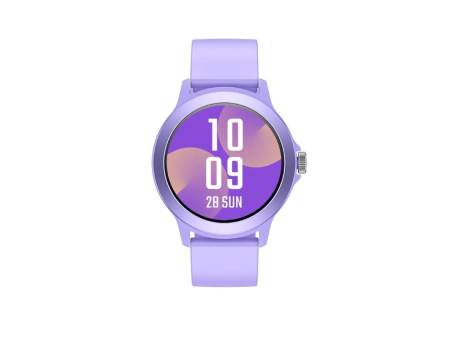 Smartwatch SPC Smartee Duo Vivo 9651T/ Notificaciones/ Frecuencia Cardíaca/ GPS/ Púrpura/ Incluye Correa Extra