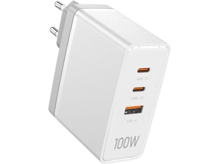 Cargador de Pared Vention FEGW0-EU/ 2xUSB Tipo-C/ 1xUSB/ 100W