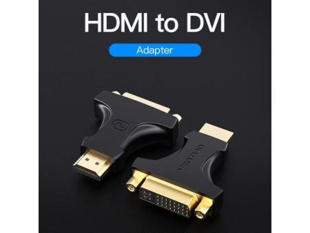 Adaptador HDMI Vention AIKB0/ HDMI Macho - DVI (24+5) Hembra