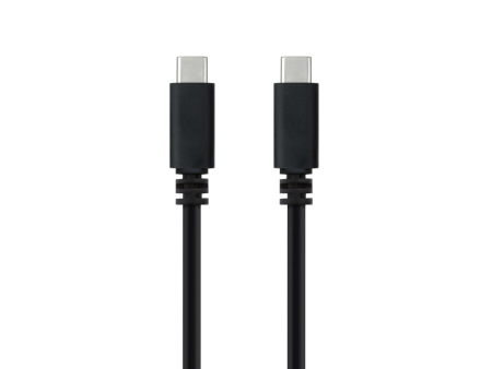 Cable USB 2.0 Tipo-C Nanocable 10.01.2301-L150/ USB Tipo-C Macho - USB Tipo-C Macho/ 480Mbps/ 1.5m/ Negro