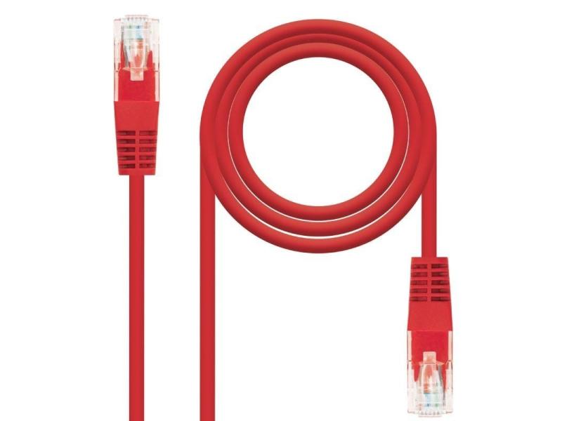 Cable de Red RJ45 UTP Nanocable 10.20.0400-L30 Cat.6/ 30cm/ Rojo