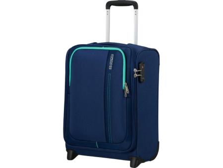 Maleta de Cabina American Tourister Sea Seeker Upright/ 45x36x20cm/ 2 Ruedas/ Marino Combate