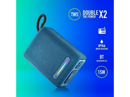 Altavoz con Bluetooth NGS Roller Furia 1/ 15W/ 2.0/ Azul