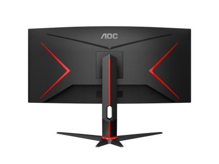 Monitor Gaming Ultraparonámico Curvo AOC CU34G2XP/BK 34'/ WQHD/ 1ms/ 180Hz/ VA/ Negro