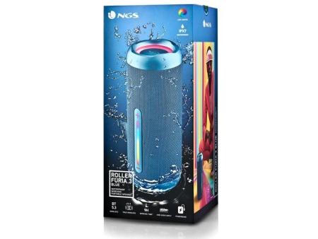 Altavoz con Bluetooth NGS Roller Furia 3/ 60W/ 2.0/ Azul