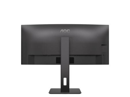 Monitor Profesional Curvo AOC CU34P3CV 34'/ WQHD/ Multimedia/ Regulable en altura/ Negro