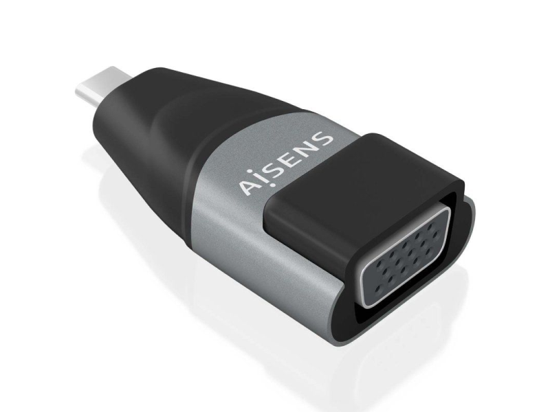 Adaptador USB Tipo-C Aisens A109-0863/ USB Tipo-C Macho/ VGA Hembra