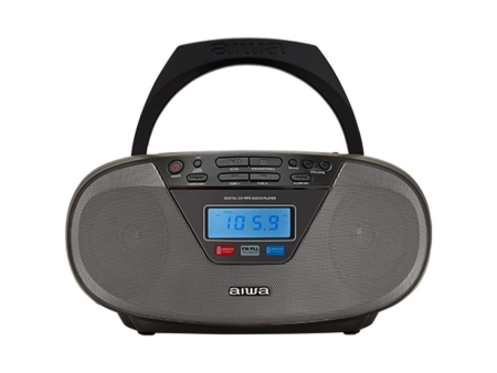 Radio CD Aiwa BoomBox BBTU-400BK/ 6W/ Negro