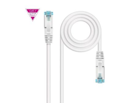 Cable de Red RJ45 SFTP Nanocable 10.20.1701-W Cat.7/ 1m/ Blanco