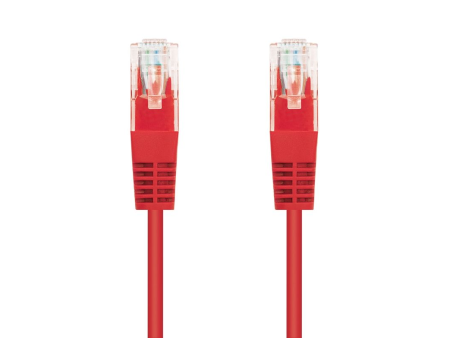 Cable de Red RJ45 UTP Nanocable 10.20.0402-R Cat.6/ 2m/ Rojo