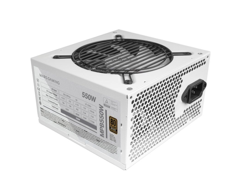 Fuente de Alimentación Mars Gaming MPB550/ 550W/ Ventilador 12cm/ 80 Plus Bronze