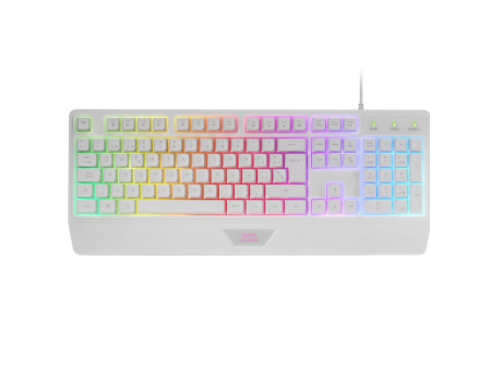 Pack Gaming Mars Gaming MCP124/ Teclado H-MECH  + Ratón Óptico + Alfombrilla/ Blanco