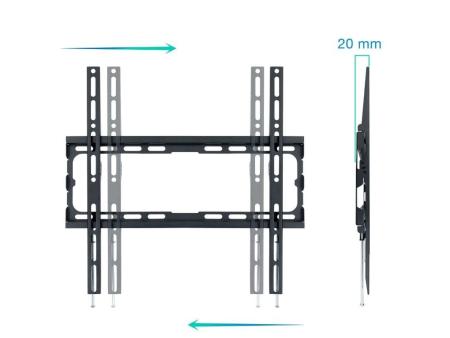 Soporte de Pared Fijo TooQ LP1070F-B para TV de 32-70'/ hasta 45kg