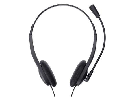 Auriculares Trust Chat Headset 24659/ con Micrófono/ Jack 3.5/ Negros