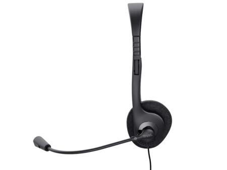 Auriculares Trust Chat Headset 24659/ con Micrófono/ Jack 3.5/ Negros