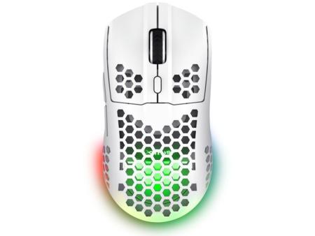 Ratón Gaming Inalámbrico Trust Gaming GXT 929 Helox/ Batería recargable/ Hasta 4800 DPI/ Blanco