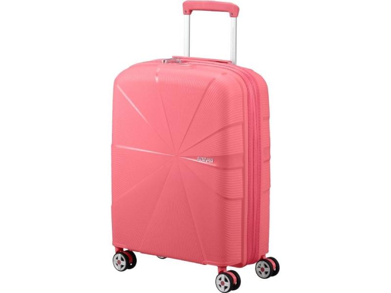 Maleta de Cabina American Tourister Starvibe Spinner 55cm/ 55x40x20cm/ 4 Ruedas/ Coral