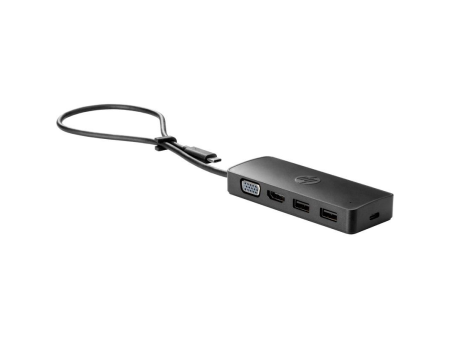 Docking USB Tipo-C HP G2 7PJ38AA/ 2xUSB/ 1xHDMI/ 1xVGA/ Negro