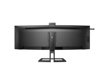 Monitor Profesional Curvo Philips 45B1U6900CH 44.5'/ Dual QHD/ Webcam/ Multimedia/ Regulable en altura/ Negro