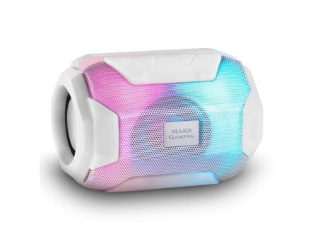 Altavoz con Bluetooth Mars Gaming MSBAXW/ 10W/ 1.0/ Blanco