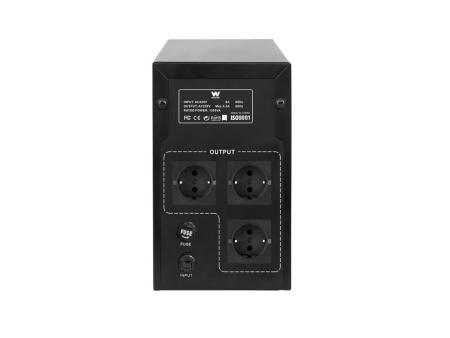 SAI Línea Interactiva Woxter UPS 1200 VA/ 1200VA-720W/ 3 Salidas/ Formato Torre