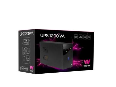 SAI Línea Interactiva Woxter UPS 1200 VA/ 1200VA-720W/ 3 Salidas/ Formato Torre