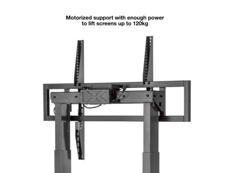 Soporte de Suelo/ Pared Eléctrico TooQ FSM01-B para TV 55-100'/ hasta 120kg