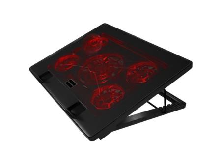 Soporte Refrigerante Mars Gaming MNBC2 para Portátiles hasta 17.3'/ Iluminación LED