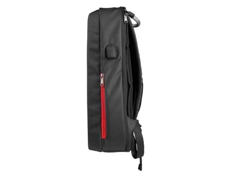 Mochila Mars Gaming MB2 para Portátil hasta 17'/ Puerto USB/ Antirrobo/ Impermeable