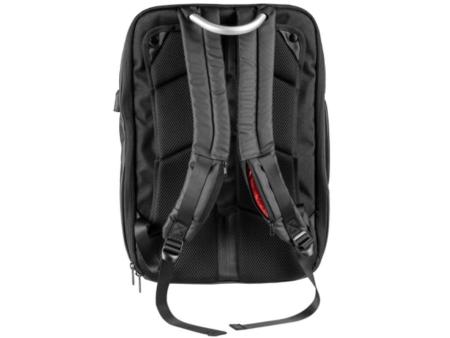 Mochila Mars Gaming MB2 para Portátil hasta 17'/ Puerto USB/ Antirrobo/ Impermeable