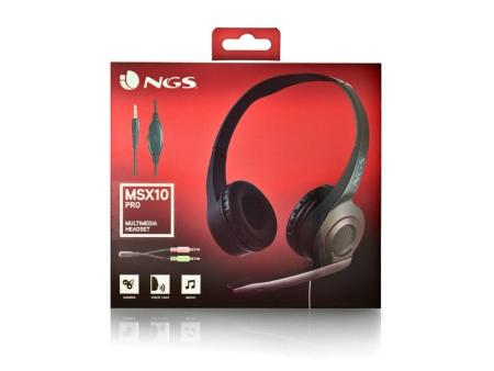 Auriculares NGS MSX 10 Pro/ con Micrófono/ Jack 3.5/ Negros